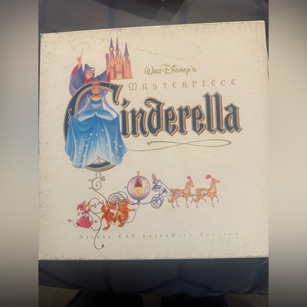 Disney Cinderella Masterpiece LaserDisc - Blue and Gold